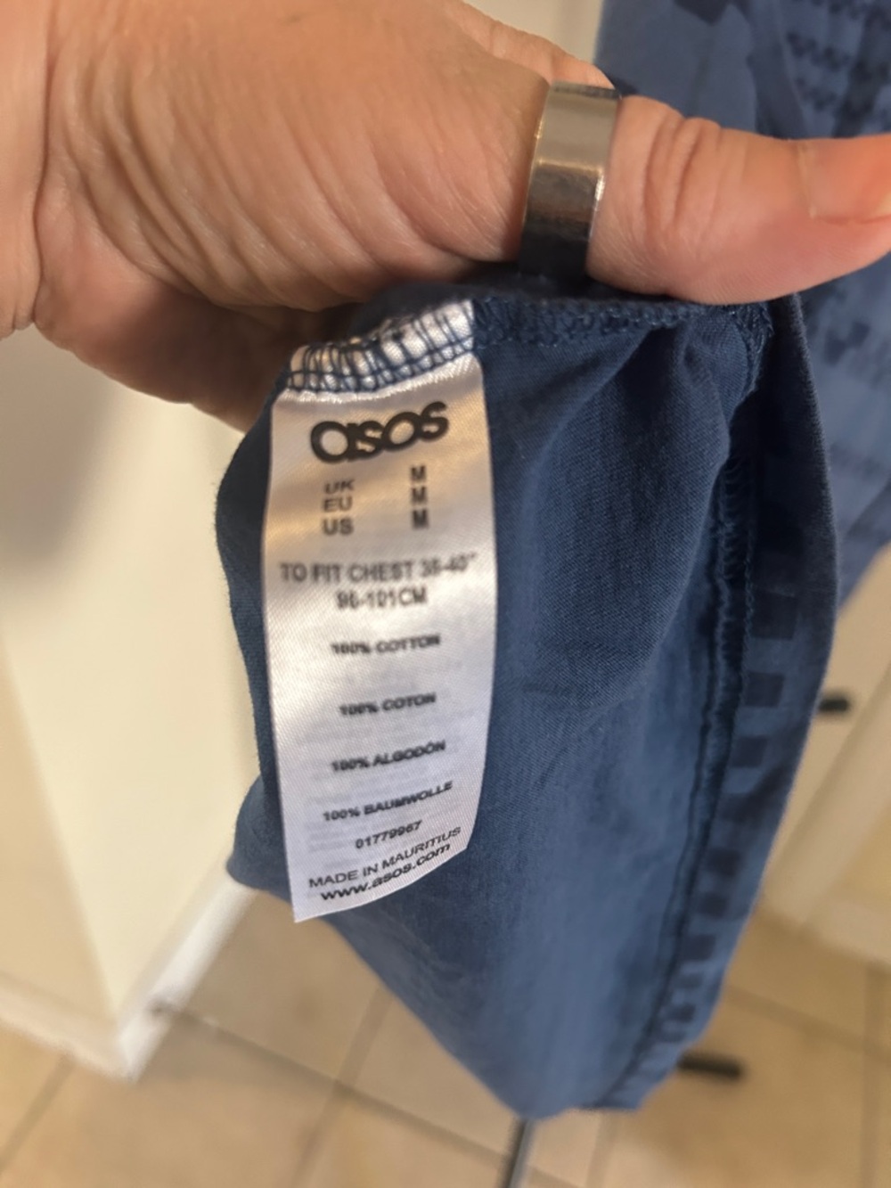 ASOS Blue Patterned Racerback Tank - Picture 5 of 5